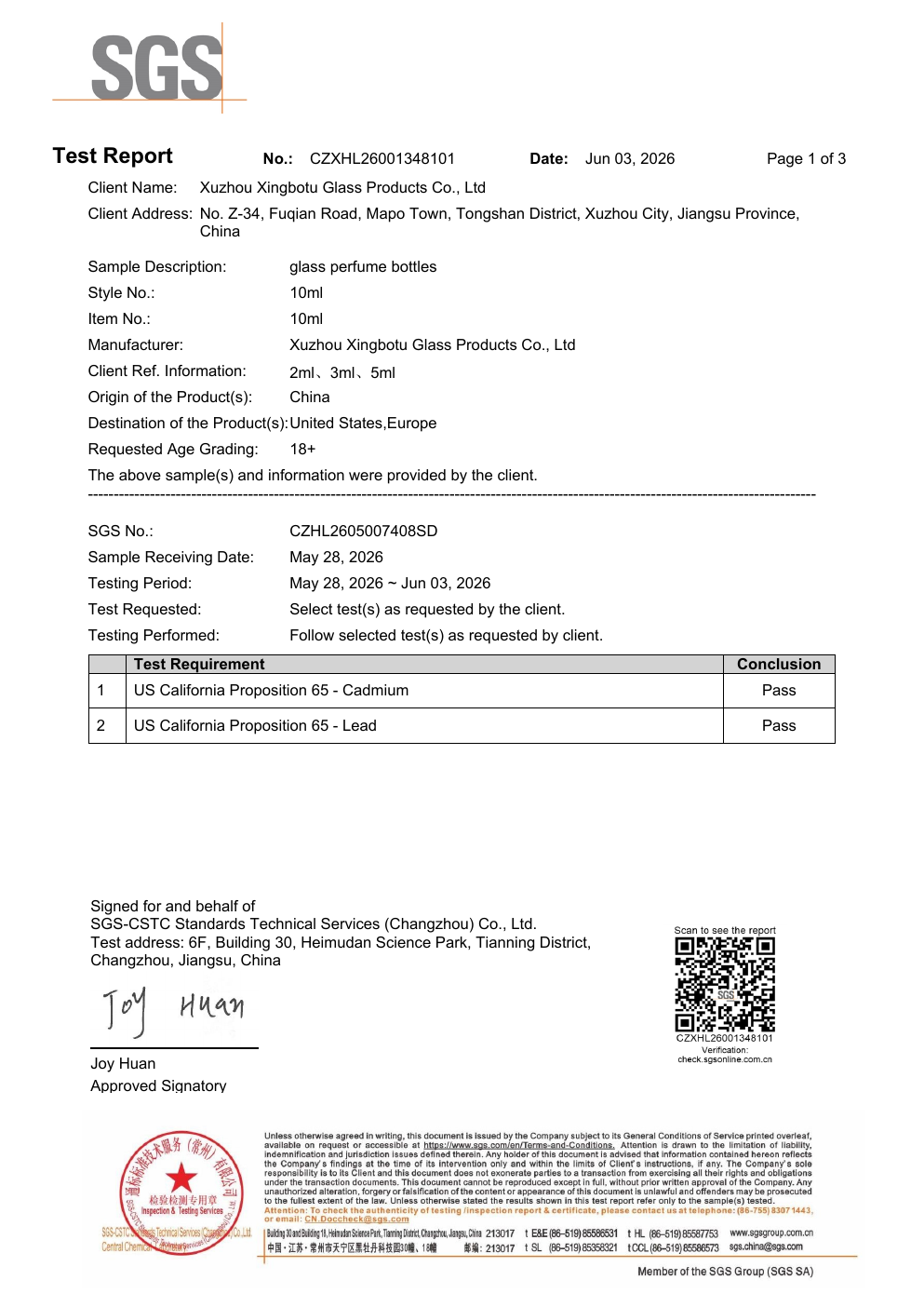 SGS Test Report 01 certificate preview